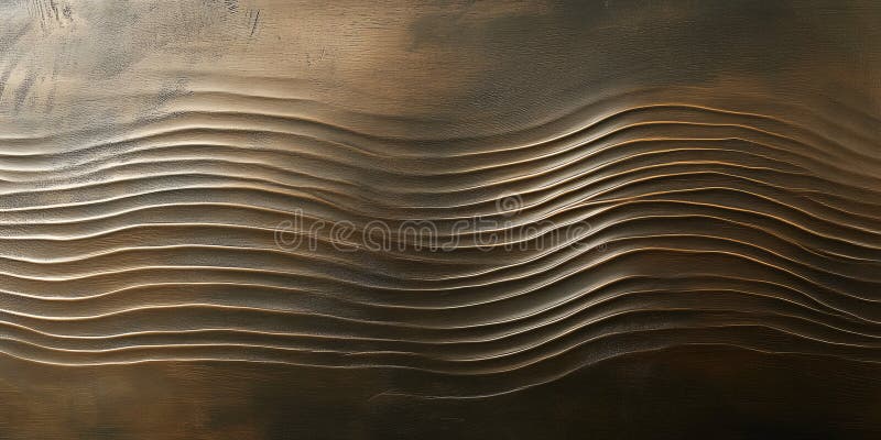 A bronze textured surface with a smooth, matte finish, featuring faint, linear patterns that add a subtle sense of directionality. AI generated