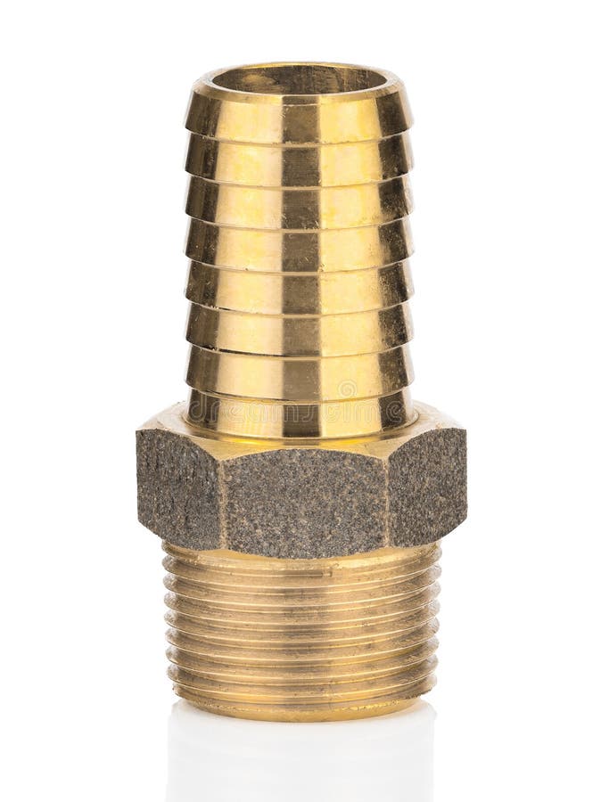 Bronze Water Pipe Adapter Fitting Stock Image Image of threaded