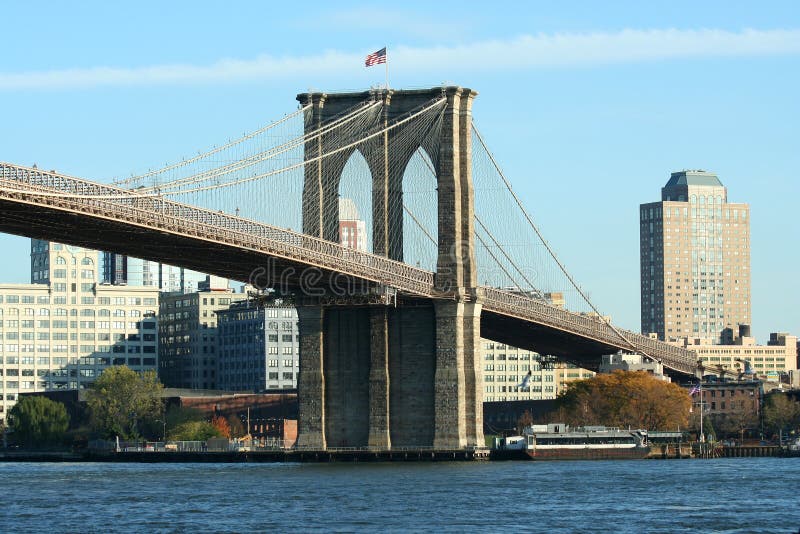 Brooklyn Bridge stock image. Image of landmark, bridge - 11779231