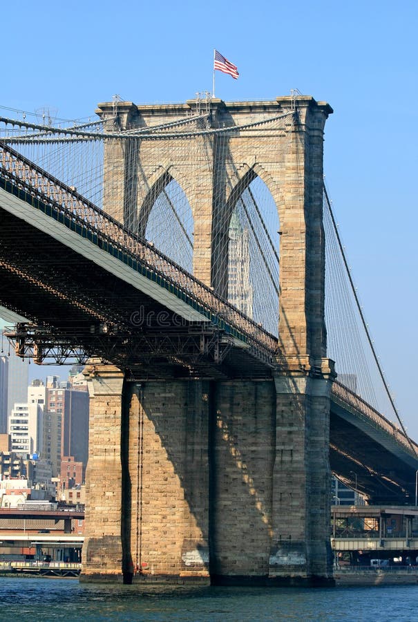 Brooklyn Bridge Silhouette stock image. Image of outside - 14320299