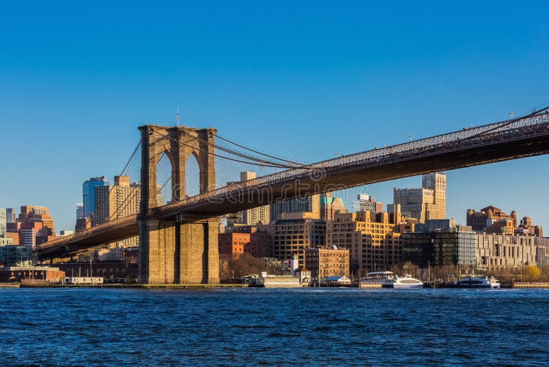 Brooklyn Bridge Manhattan Landmarks New York City USA Stock Photo ...