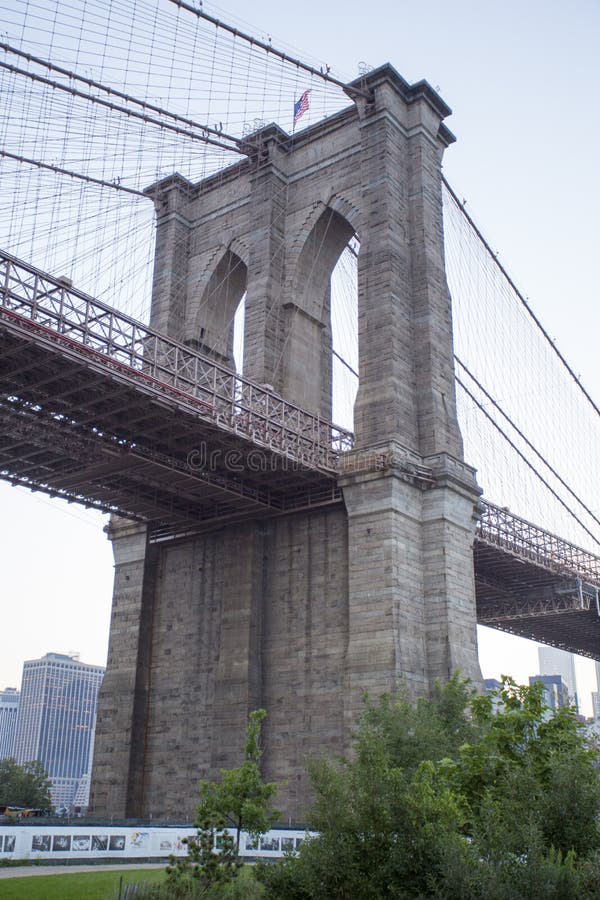 Brooklyn Bridge Elegance - New York City Icon Stock Image - Image of ...