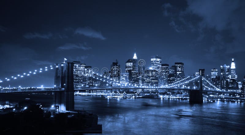 Brooklyn Bridge at night stock image. Image of twilight - 3856049 Brooklyn Bridge at night stock image. Image of twilight - 3856049