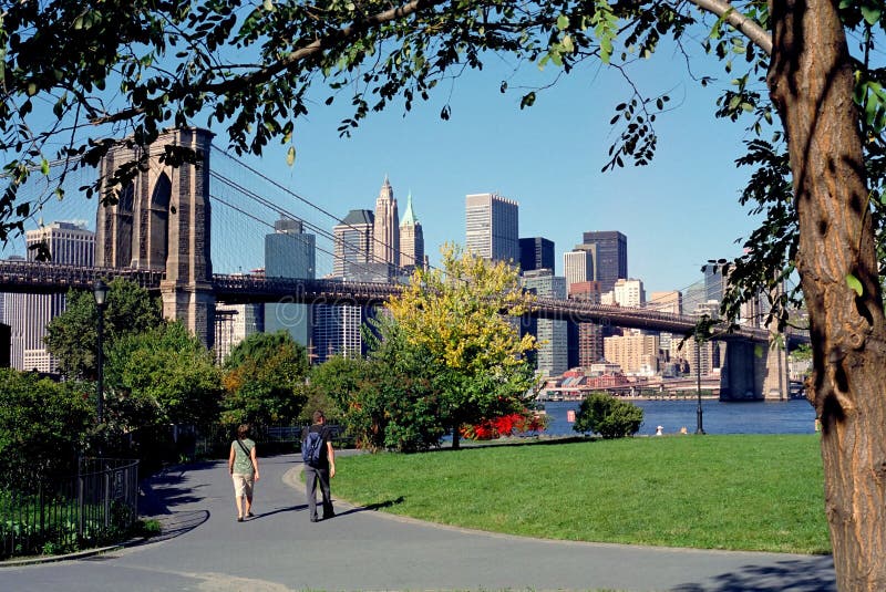 Brooklyn Bridge Park New York USA royalty free stock photography