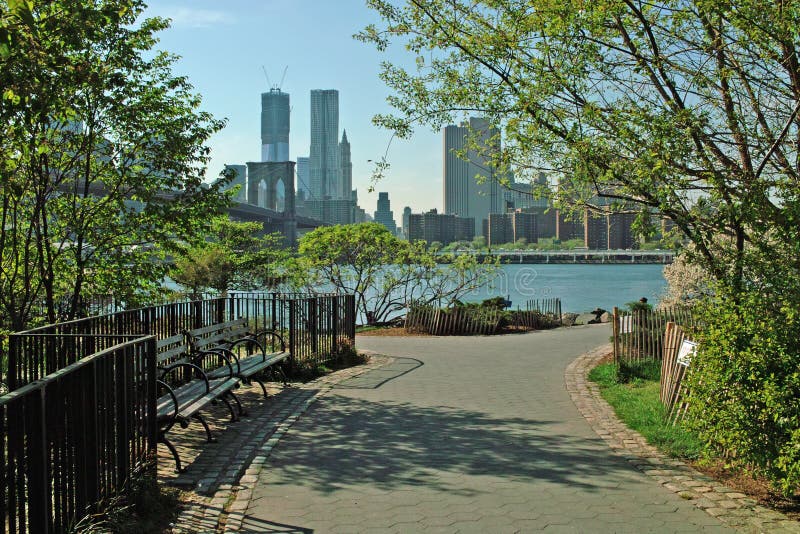 Brooklyn Bridge Park Waterfront New York City USA