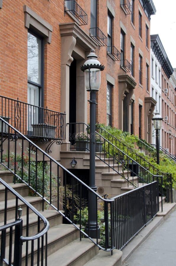 Brownstone Homes, Brooklyn Heights, New York City Stock Image Image of residence, home 21920755