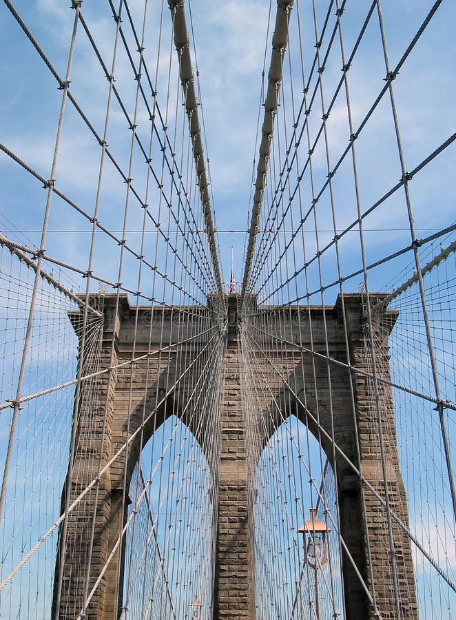 Brooklyn most tower kabli zdjęcia royalty free Brooklyn most tower kabli zdjęcia royalty free