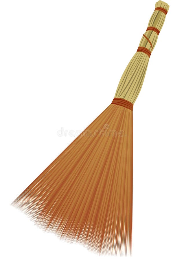 Broom stock vector. Illustration of ligament, yellow 19454935