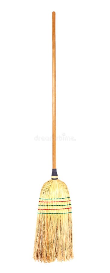 Broom. Isolated on white background Broom. Isolated on white background