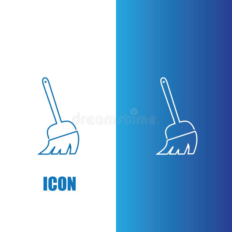 Broom Cleaning Icon Vector Design Stock Vector Illustration of brush