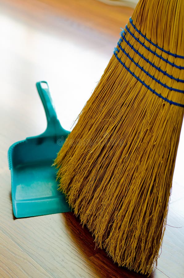 Broom and Dust Pan stock photo. Image of spring, dirty 24875416