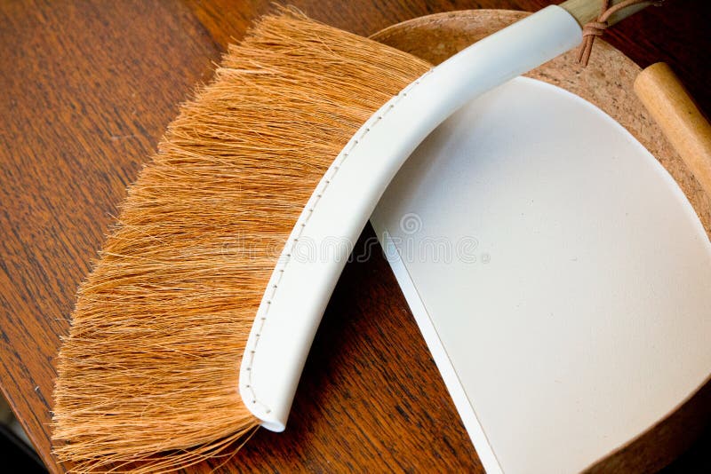 Broom and dustpan stock photo. Image of home, detail 135833912