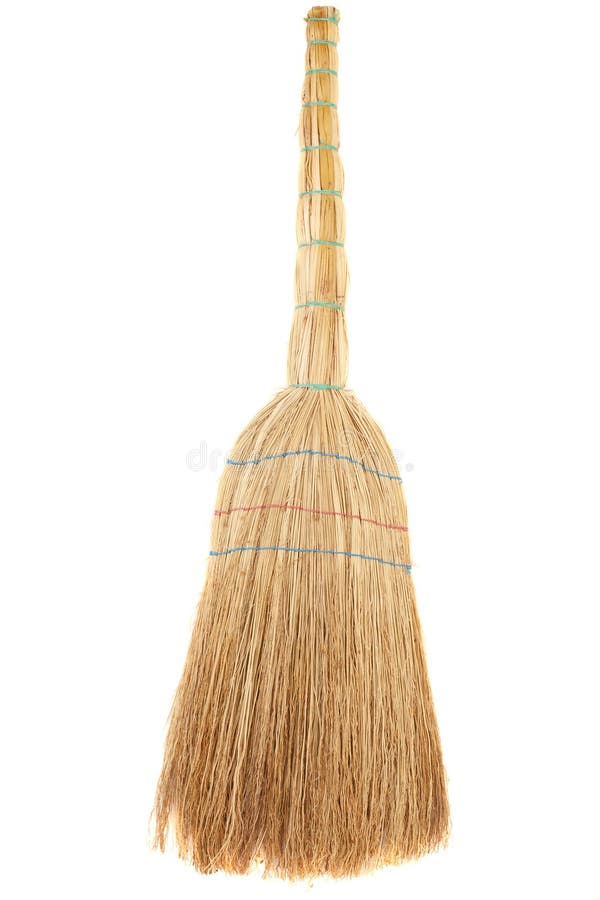 Old straw broom stock photo. Image of broom, bristle 25835154