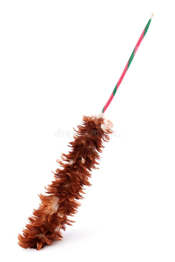 Broom To Sweep Dust Feather Stock Image Image of housecleaning