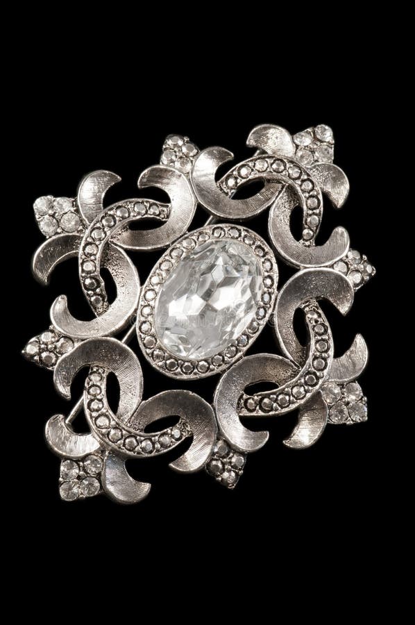 Broschsilvertappning royaltyfria bilder