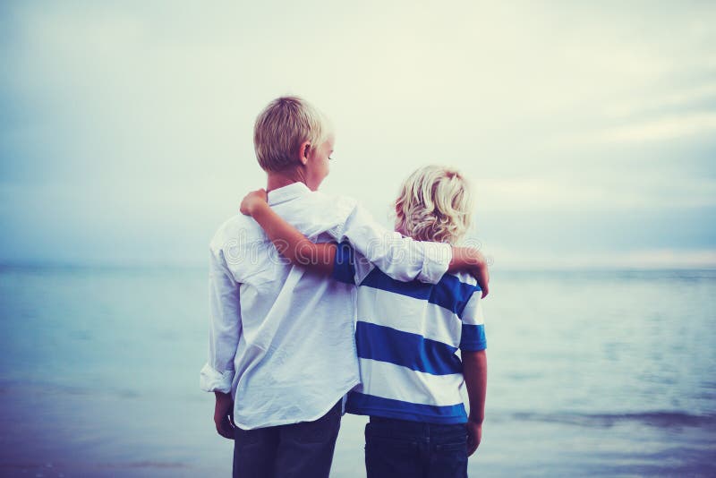 Brothers, Friendship Concept royalty free stock photo Brothers, Friendship Concept royalty free stock photo