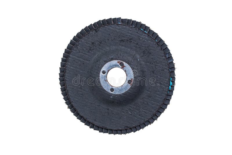 Brown Abrasive Wheels Isolated on a White Background Stock Image