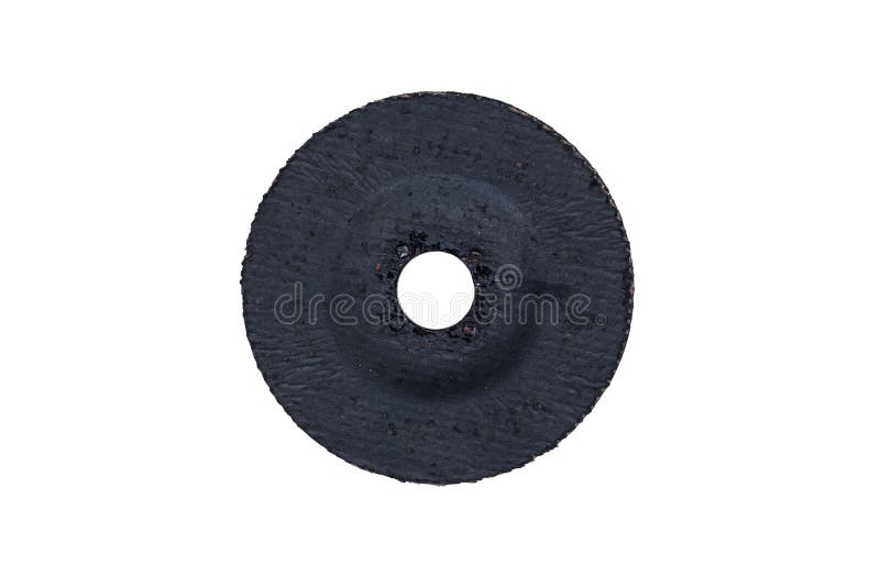 Brown Abrasive Wheels Isolated on a White Background Stock Image
