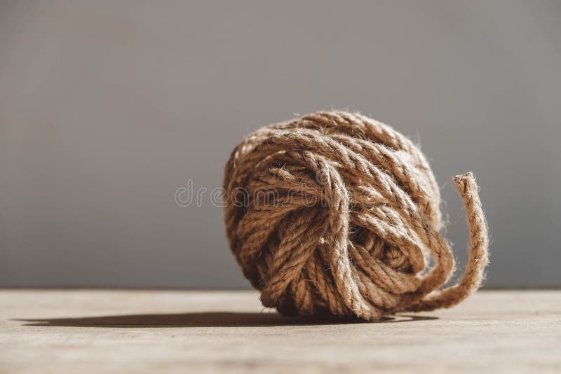 Close-Up Photograph of a Brown Twine Ball · Free Stock Photo