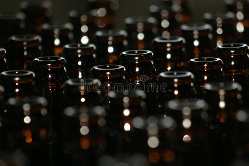 Brown beer bottles