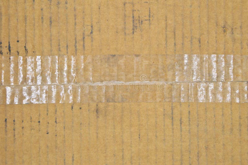 Brown and beige colored corrugated cardboard