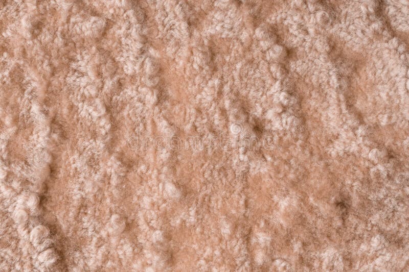 Brown beige fur wool abstract pattern nature skin soft warm fluffy background texture stock images