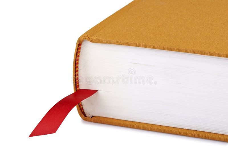 Brown Book With A Red Bookmark Stock Image Image Of Paper Education