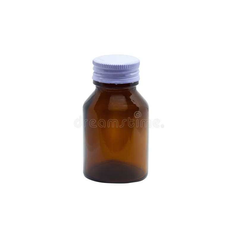 Brown Bottle for Medicine ,health Stock Image Image of mock, dropper