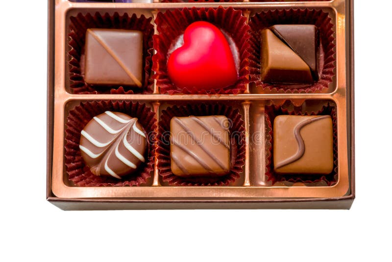 Brown Box of Chocolate with Assorted Chocolates