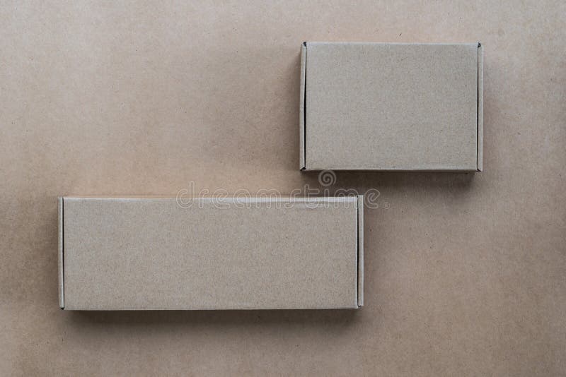 Brown box paper stock photo. Image of branding, brown 103038174