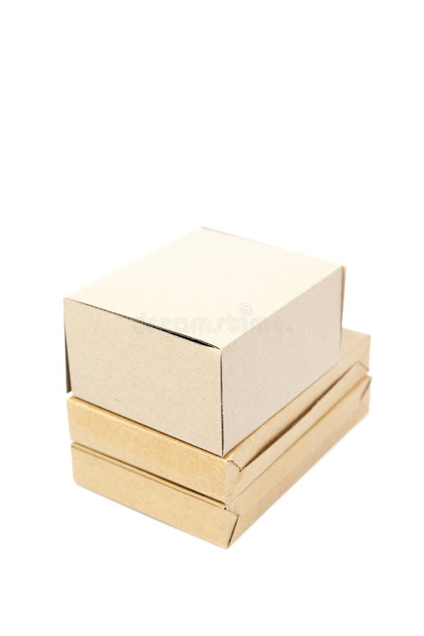 Brown boxes paper overlay. stock photo. Image of package 42892998