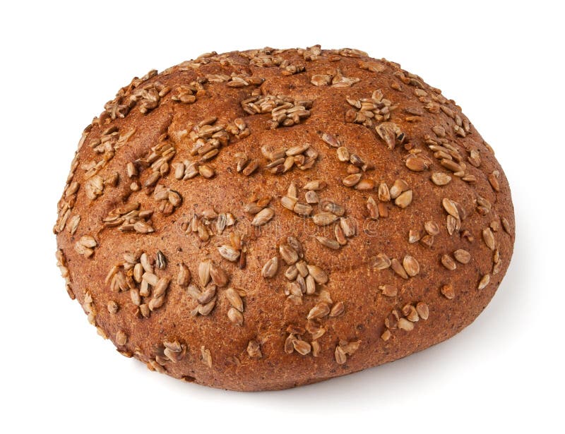 Brown bread loaf stock photo. Image of seeds, shadow 23615102