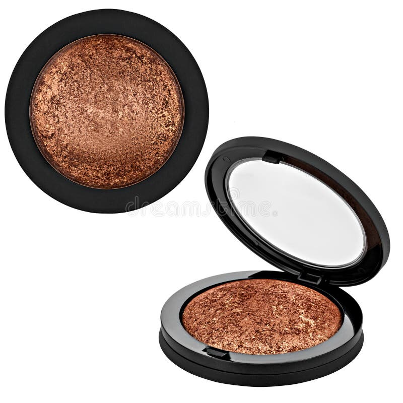 Brown bronzer, powder stock photo. Image of black, color 86662652
