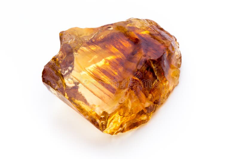 Brown Caramelized Sugar on White Background. Stock Photo Image of