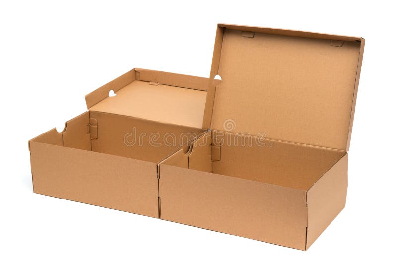 Download Brown Cardboard Shoes Box With Lid For Shoe Or Sneaker ...