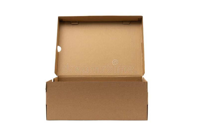 Download Brown Cardboard Shoes Box With Lid For Shoe Or Sneaker ...