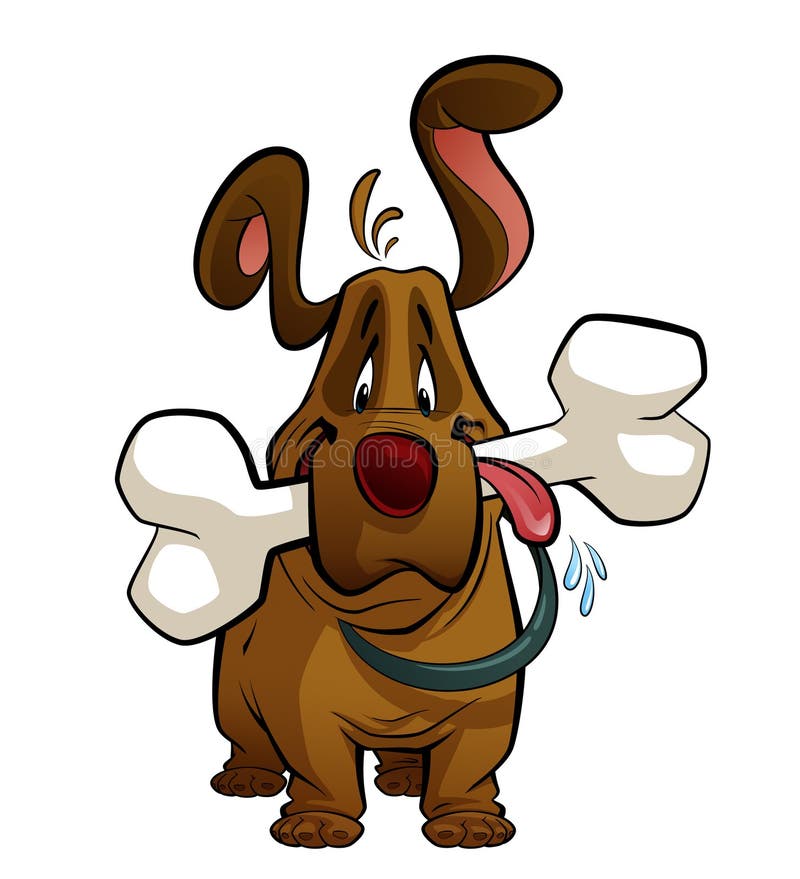 Cartoon Dog with a Big Bone Stock Illustration - Illustration of moving, mammal: 30274561 Cartoon Dog with a Big Bone Stock Illustration - Illustration of moving, mammal: 30274561
