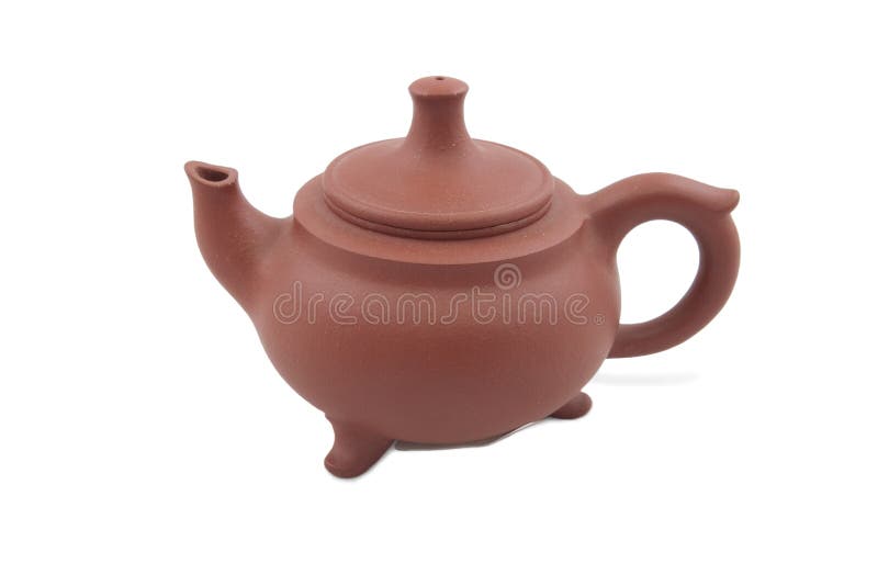 Brown Ceramic Teapot with Legs Stock Photo Image of asian, pottery