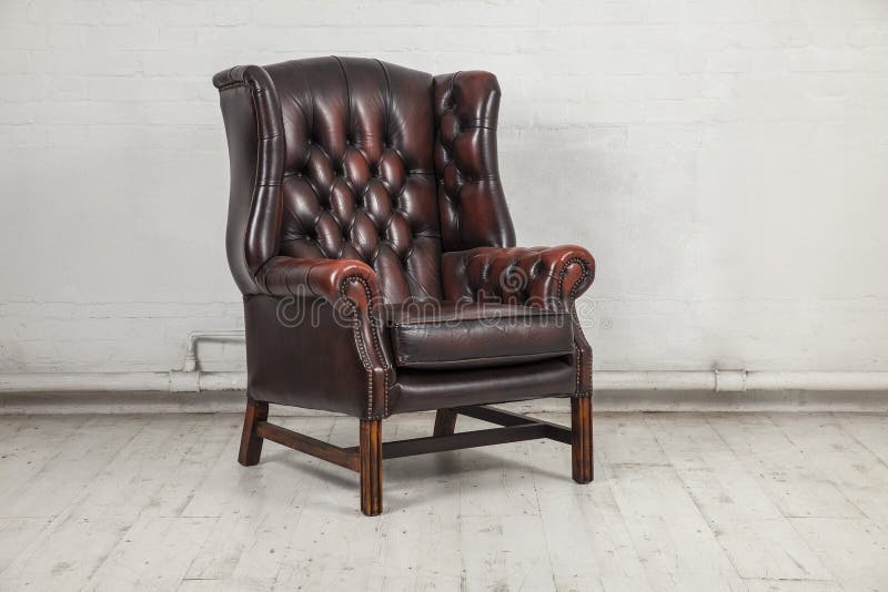 Brown chesterfield