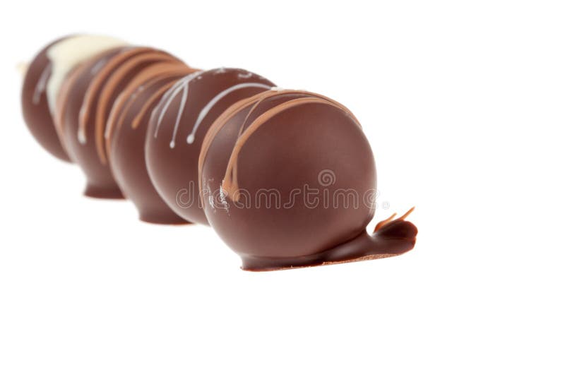 Brown chocolate balls stock photo. Image of milk, choc 38122706