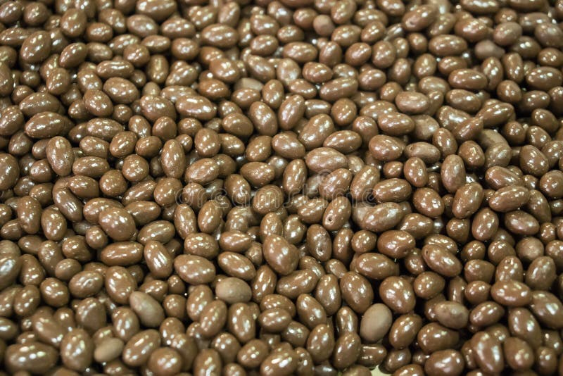 Brown chocolate balls. stock photo. Image of food, candy 123221748