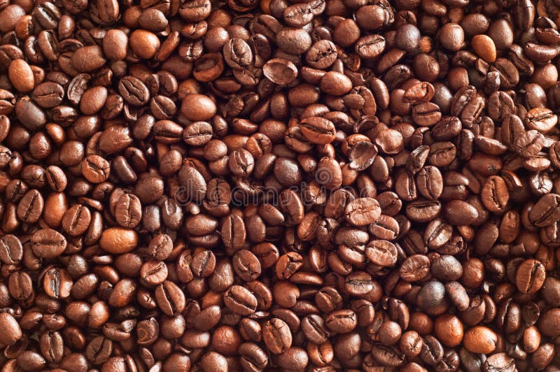 Brown coffee beans