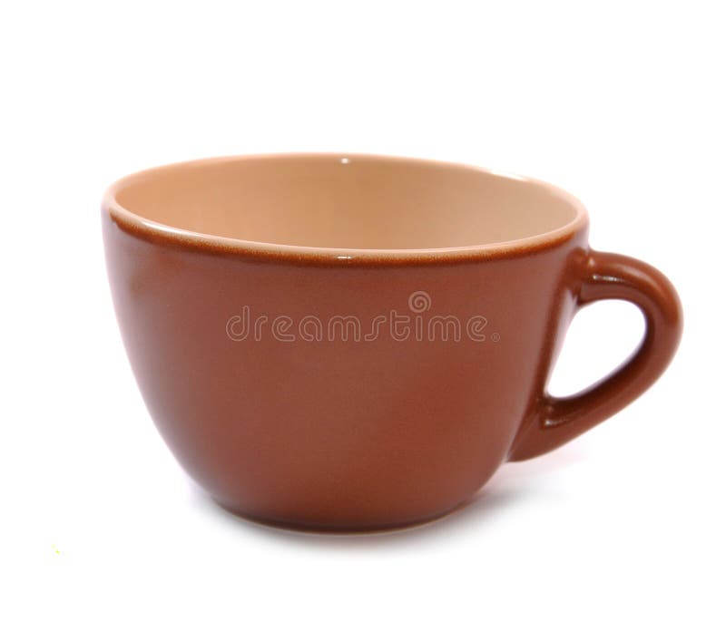 Brown coffee cup stock image. Image of empty, crockery 24309735