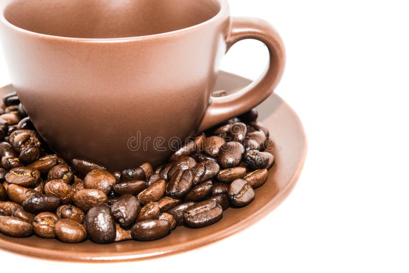 Brown Coffee and Cup stock photo. Image of coffee, black 45811606