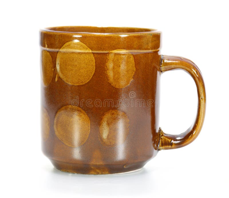 Brown coffee cup stock photo. Image of cafe, ceramics 43990752
