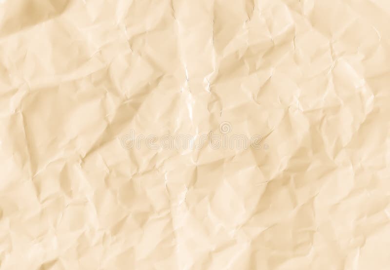 Brown Color Crumpled Paper Texture Background. Clean White Paper. Top View  Stock Photo - Image of light, background: 168267334