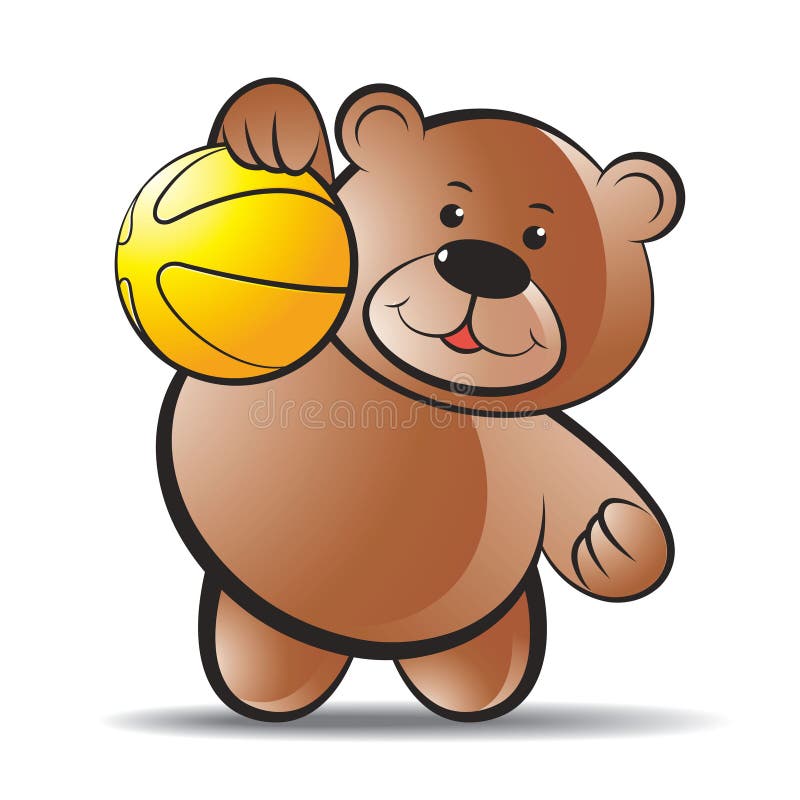 Brown Color Happy Bear Cartoon Playing Stock Vector - Illustration of character, cute: 114825366 Brown Color Happy Bear Cartoon Playing Stock Vector - Illustration of character, cute: 114825366