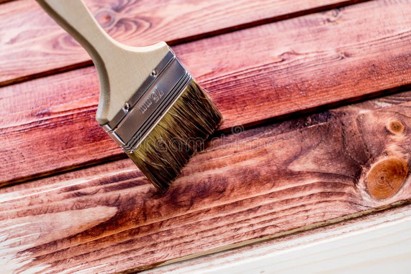 Brown color painting on wooden table or fence or wall, or floor, use for home decorated. House renovation. Half - royalty free stock photo Brown color painting on wooden table or fence or wall, or floor, use for home decorated. House renovation. Half - royalty free stock photo