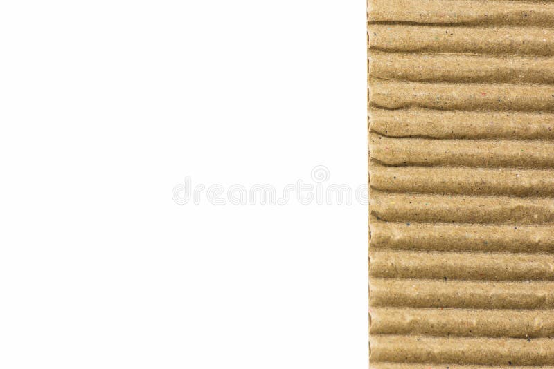 Brown Corrugated Paper Board Flute Texture Stock Image Image of
