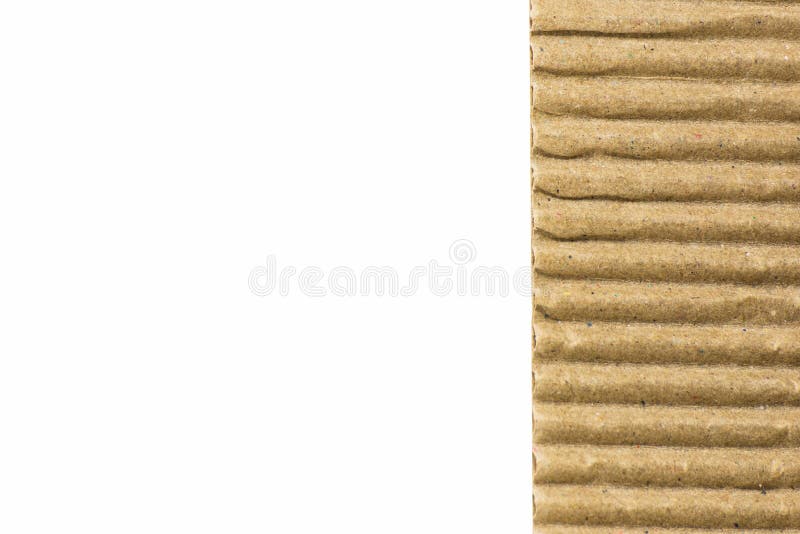 Brown corrugated paper board flute texture